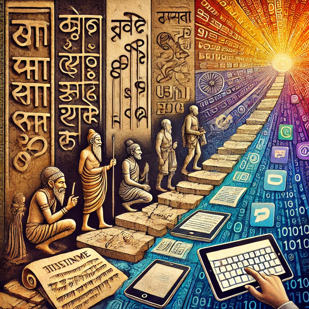 हिंदी भांषा का अद्भुत विकास Amazing development of Hindi language