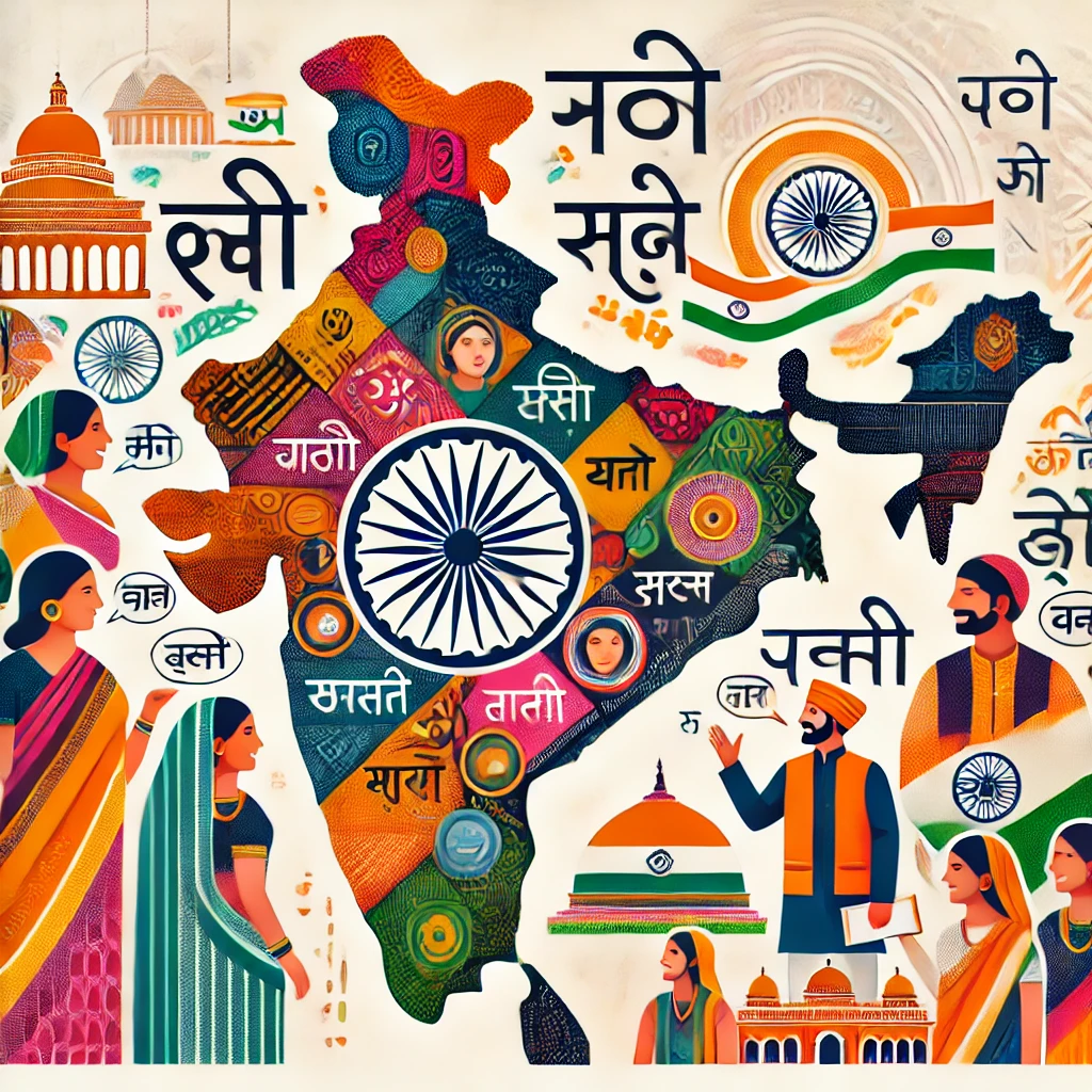 हिंदी भाषाओं की विविधता और मान्यता Diversity and recognition of Hindi languages