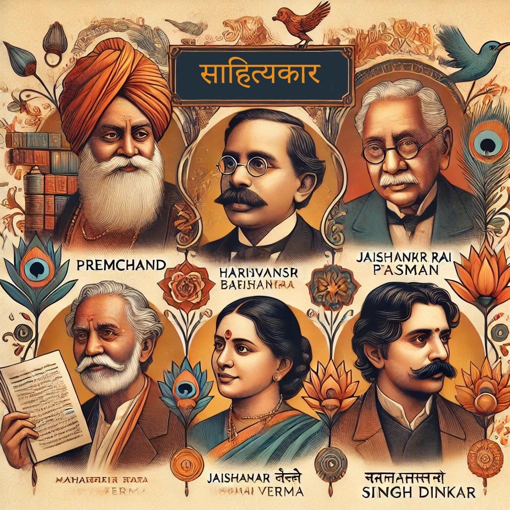 महान हिंदी साहित्यकार और उनकी रचनाएँ Great Hindi litterateurs and their works
