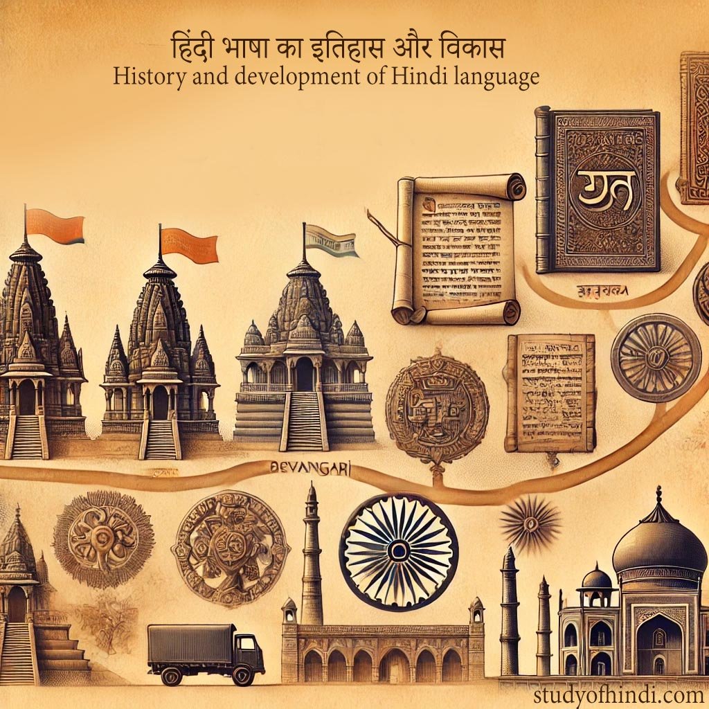 हिंदी भाषा का इतिहास और विकास History and development of Hindi language