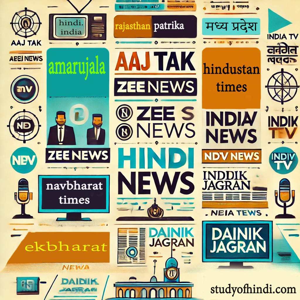 प्रमुख हिंदी समाचार पत्रों की सूची list of leading hindi news actors